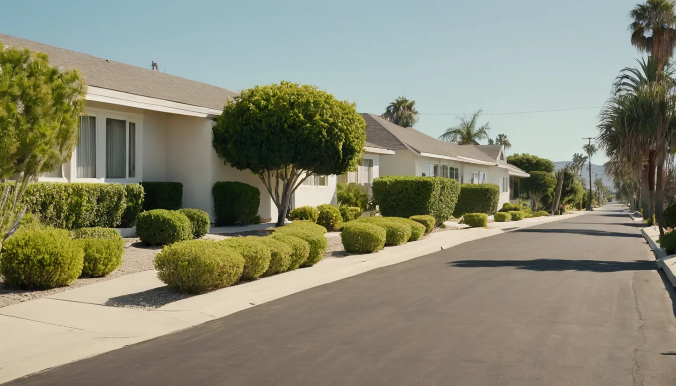 A quiet residential street of tract homes in Pasadena